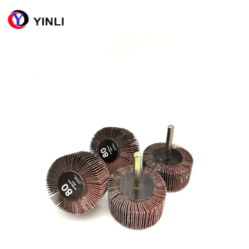 Flap Wheel Abrasive Polishing Tool with Shaft for Metal and Wood