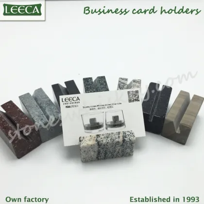 Soapstone rock business card holders promotional gifts