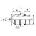 JIC mâle 74 cône / anneau SAE