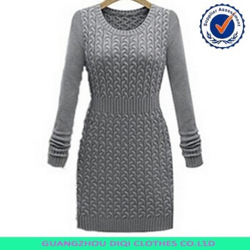 Sweater cable fashion dress,wholesale dress,dress design