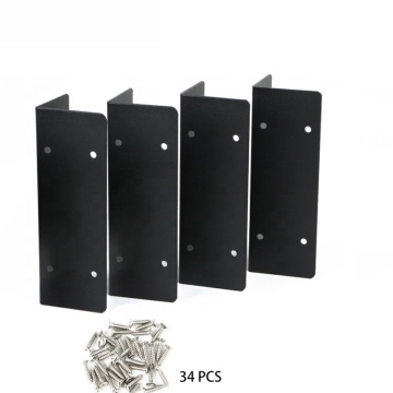 Black Pre-Drilled Metal Planter Box Corner Brackets for 20"-24" Raised Garden Beds