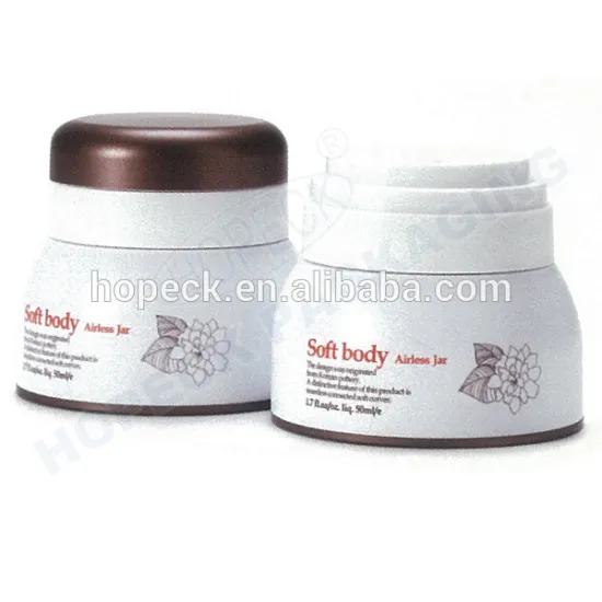 plastic round shape cosmetic jars