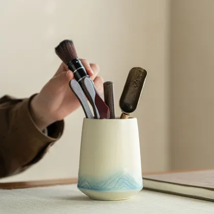 Blackwood Tea Ceremony Set: Six Item Household Tea Tools and Kung Fu Utensils