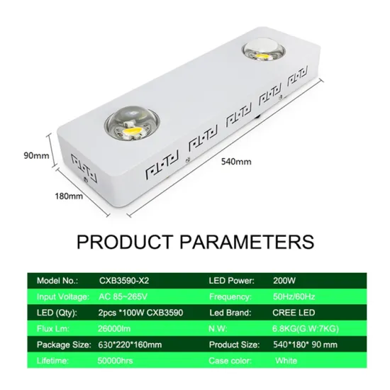 PD grow CD BIN 3500k dimmable led grow light 200w cxb 3590 plant grow light led for cheap sale