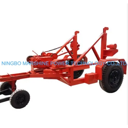 Steel Wire Drum Hydraulic Cable Drum Trailer