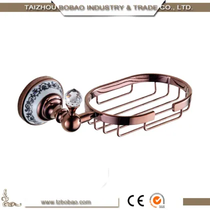 Rose Gold Bathroom Accessory Red Bathroom Accessory Pink Bathroom Accessory Crystal Sanitary Ware Ceramic Sanitary Bathroom Ware