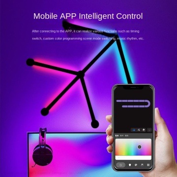 Jishengke Intelligent Quantum Light RGB Wall Lamp App Technology
