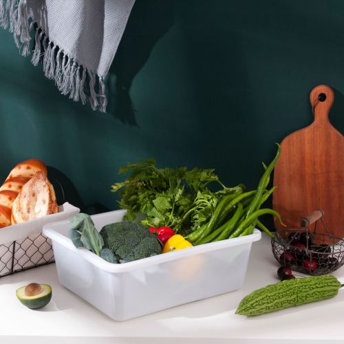 PE material plastic restaurant square box