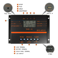 Y-SOLAR 30A 50A 60A 80A Solar Charger Controller 12V 24V Auto LCD Display PV Charger Solar Regulator with USB 5V Output S60 S80