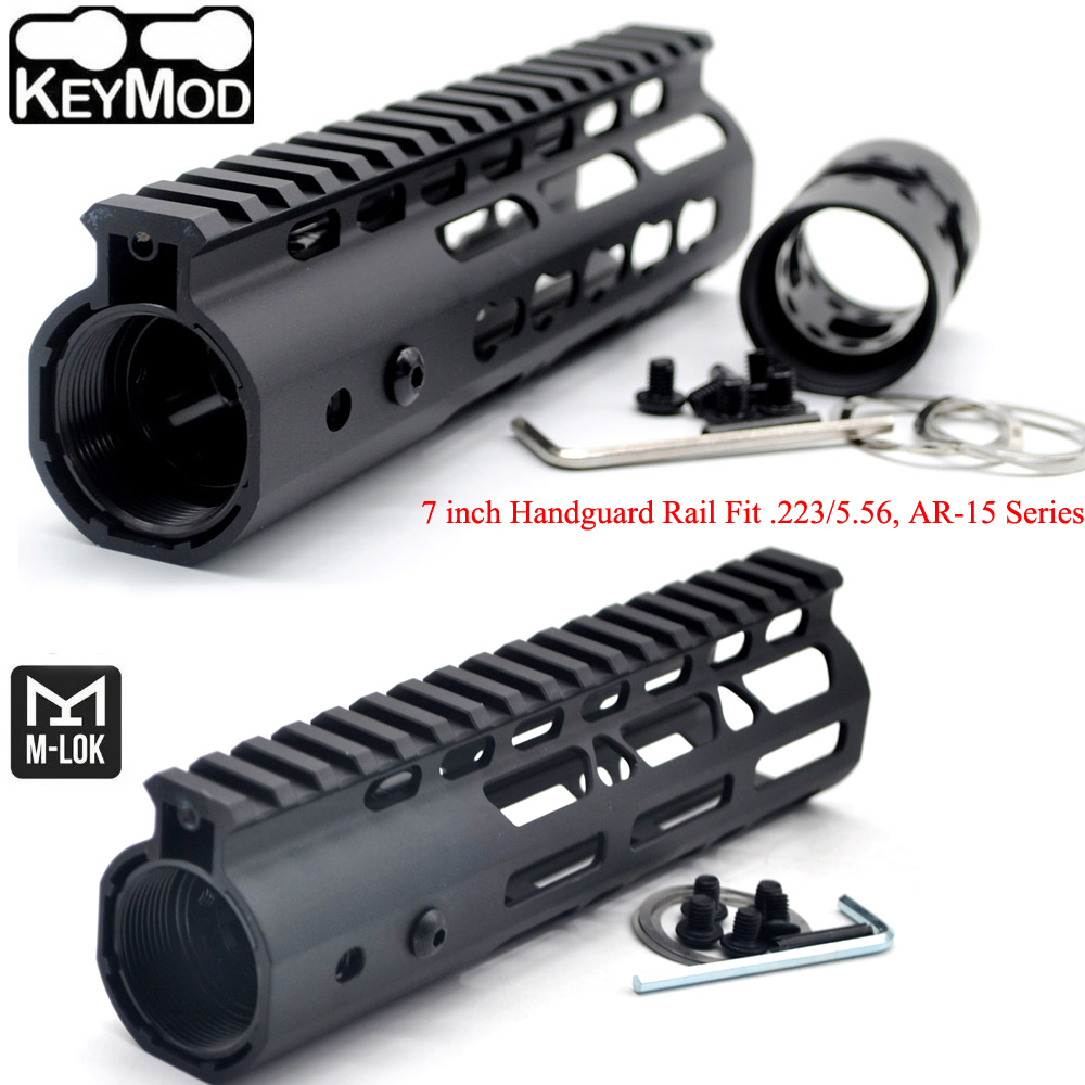 Aplus Ar15/m4/m16 Keymod / M-lok Handguard Rail Picatinny Free Float ...