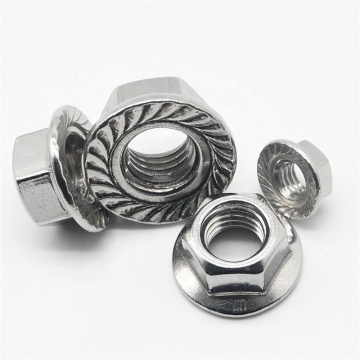 China Supplier: Custom Wholesale DIN6923 Stainless Steel Hex Flange Nut with Nylon Insert Lock Nut, Types 304 and 316
