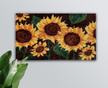 Sofa Cushion Mat Crochet Tapestry DIY Carpet Arts Crafts