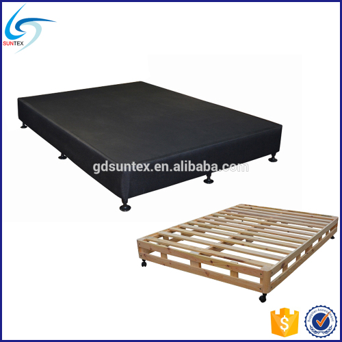 Hot Sale Bed Base Solid Wooden KD Fabric Bed Frame