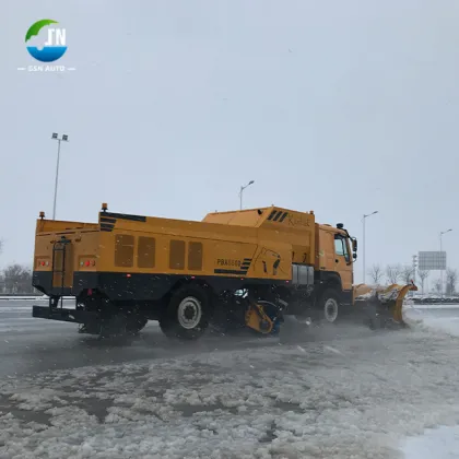 3-in-1 Heavy-Duty Plow Broom Blast Runway Snow Removal Equipment for Airports