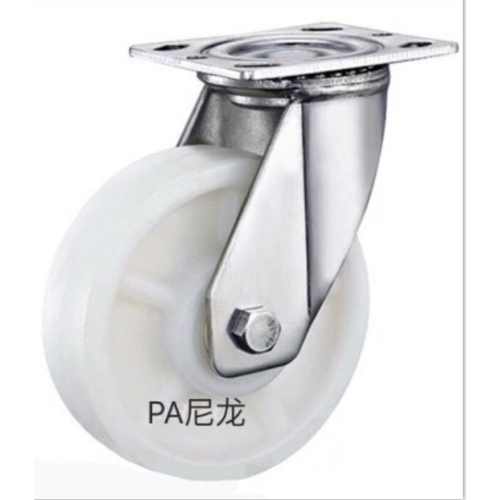 6 inch Stainless steel bracket PA heavy duty casters without brakes