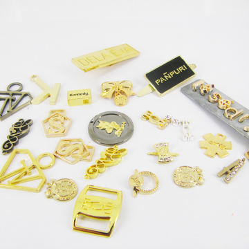 Custom Metal Logo Plates and Labels for Clothing