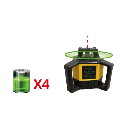 PlinEasy 360 Degree Rotary Laser Levels Kit - Green 800m Vertical Horizontal Scanning Measurement Tool
