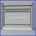 pannelli di recinzione neri in acciaio tubolare di sicurezza