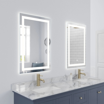 ETL Certified Hotel Renovation LED Lit Rectangle Wall Mirror