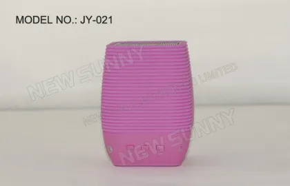 Round Smart Wireless Battery Operated Bluetooth Speakers With Microphone