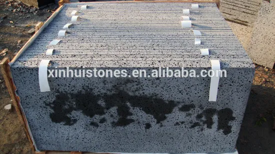 sawn cut lava basalt stone