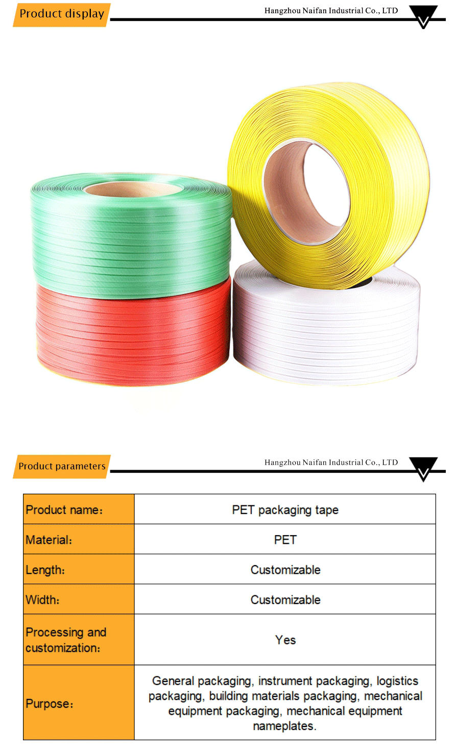 Eco Friendly PET Strapping Band