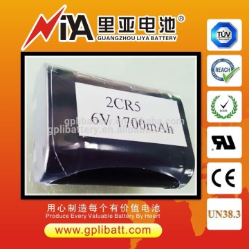 2cr5 6v lithium battery 1700mAh made in China