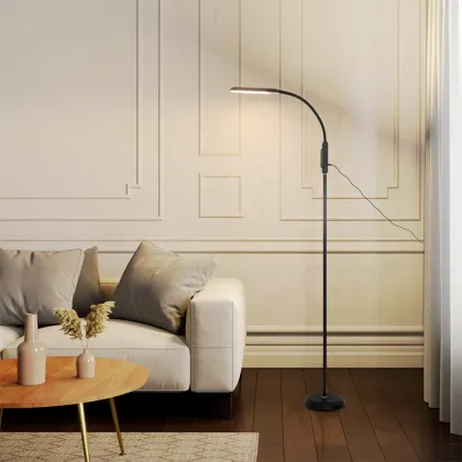 Modern Smart Three-Color LED Floor Lamp for Office, Study, Reading & Living Room Lighting