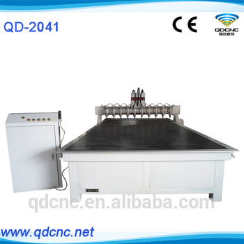 woodworking cnc router machine QD-2041-10 multi heads cnc router machine