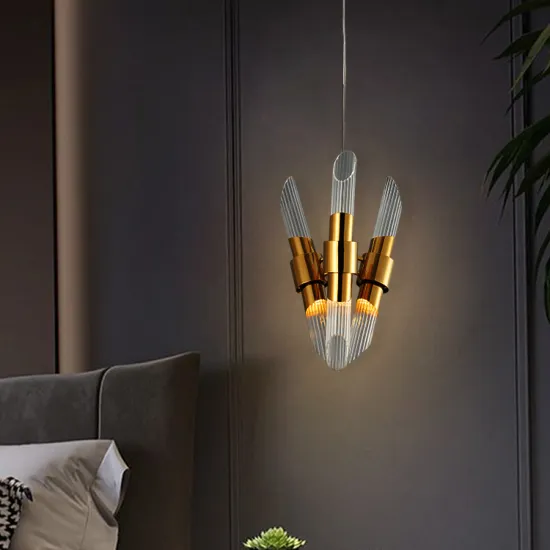 New Design Modern Bedside Villa Glass LED Chandelier