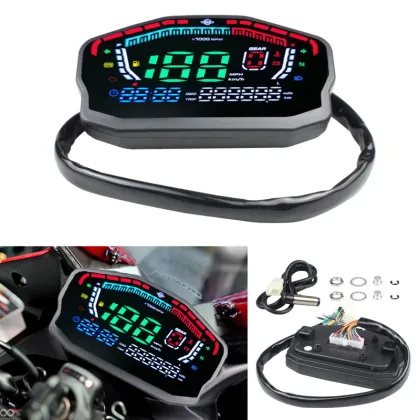 YD-MO03 Motorcycle LCD Digital Speed Meter Odometer for BMW HONDA DUCATI