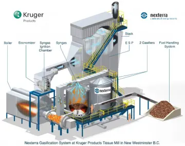 Biomass wood pellet gasifier
