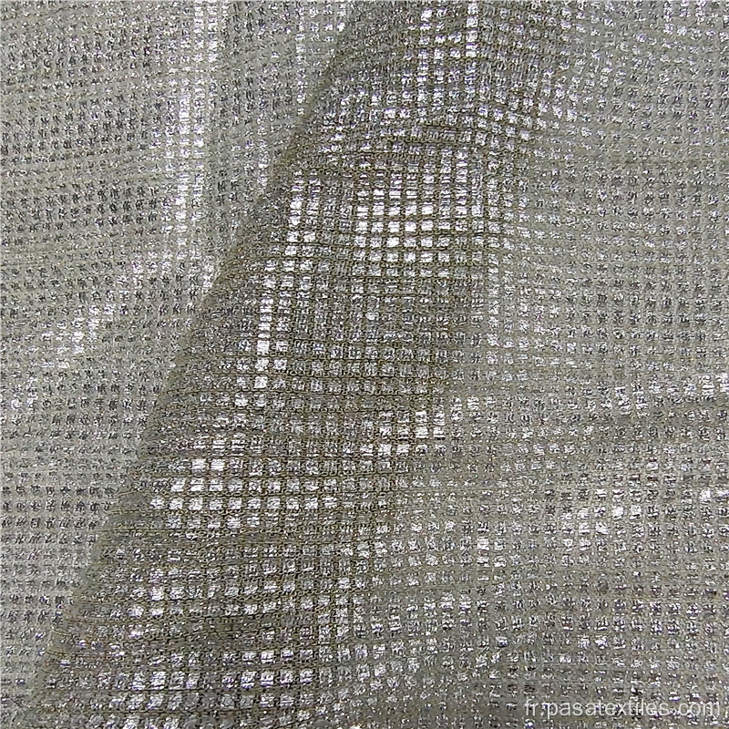 Tissu bronzant dentelle tulle pailleté