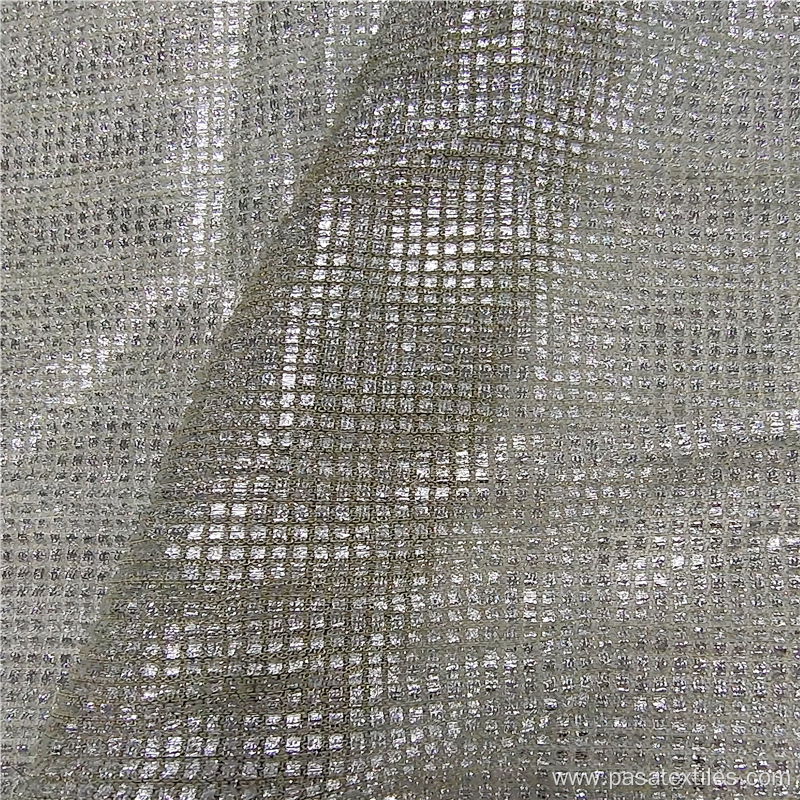 In stock glitter tulle lace bronzing fabric