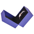 Custom Rigid Cardboard Navy Blue Paper Watch Box