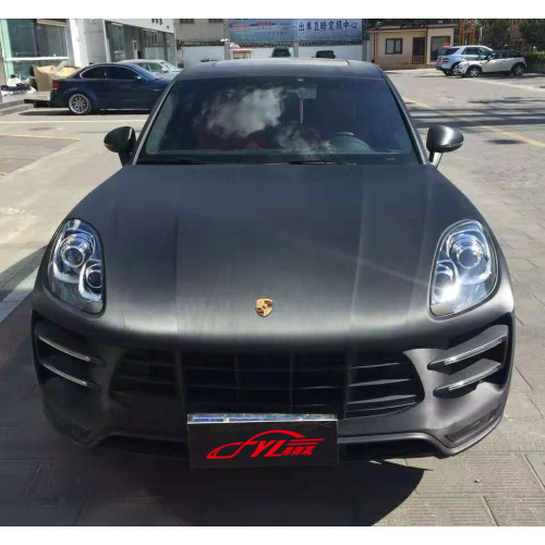 Black Chrome Brushed Metallic Car Vinyl Wrap Film