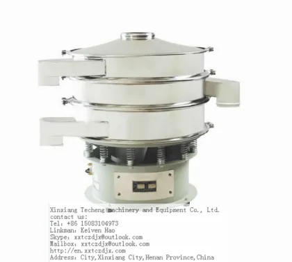 chocolate cocoa powder CE round tumbler vibrating screener