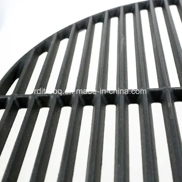 Customized Accepted High Quality Round Cast Iron Porcelain Grill Grate for Kamada Grill