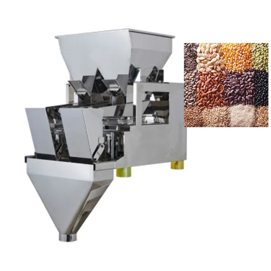 10KG Automatic Tabletop Dual Head Hopper Linear Weighing Machine for Candy