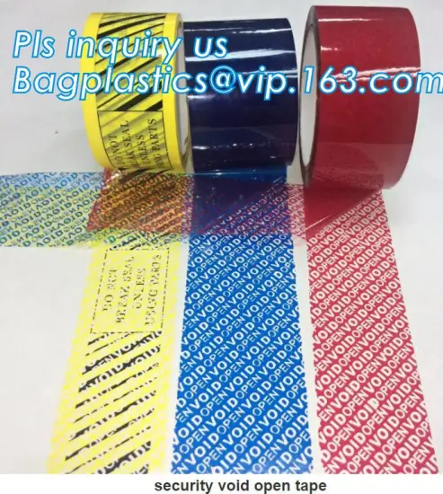 Anti-Counterfeit Security Transfer Tape, Tamper Evident Security Anti-Counterfeiting Seal Tapes For Box Carton, VOID anti-counte