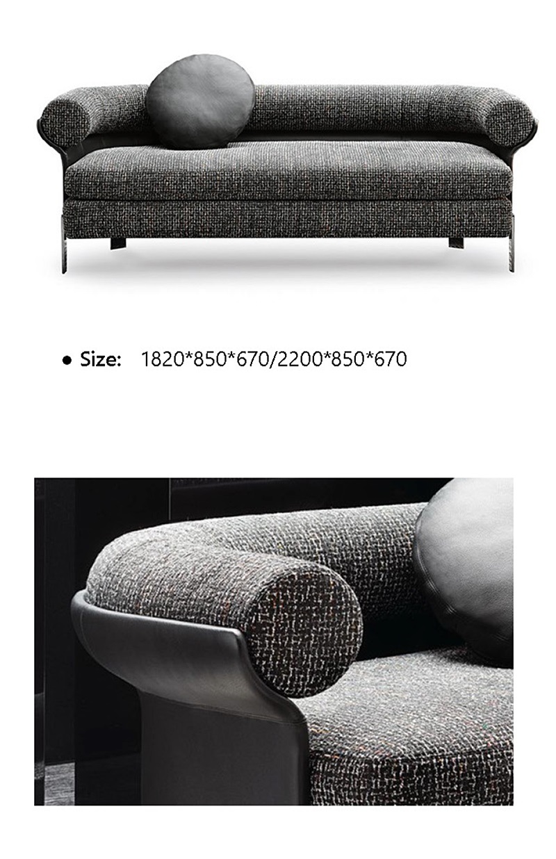 Gray Sofa Bed with Pillows