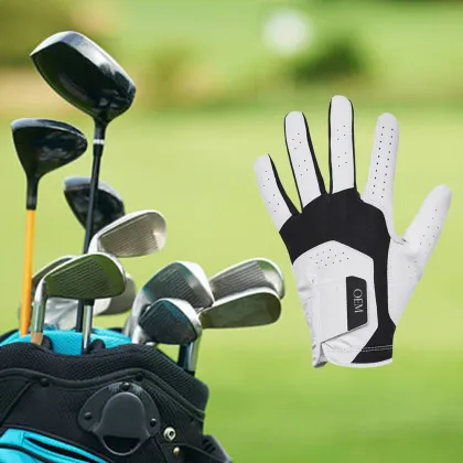 Customized Logo Malbon Golf Gloves: High-Quality PU Leather, Microfiber, Breathable, and Durable Golf Gloves