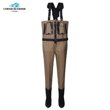 High Quality Zipper Breathable Chest Stockingfoot Fly Fishing Waders