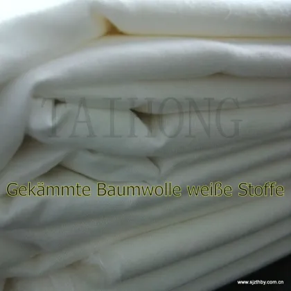2016 white 100 cotton fabrics textiles