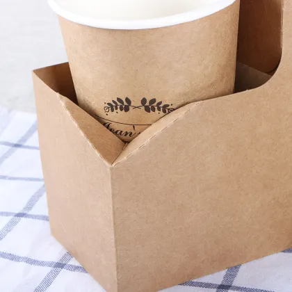 Kraft Paper Coffee Cup Stand Easy to Assemble