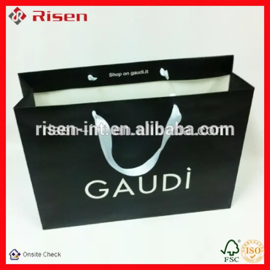 Custom order printed paper bags