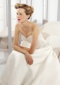 Catedral Train Satin Beading Wedding Vestido