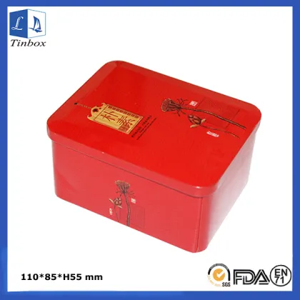 Rectangular Gift Tin Box Of Tea Sets