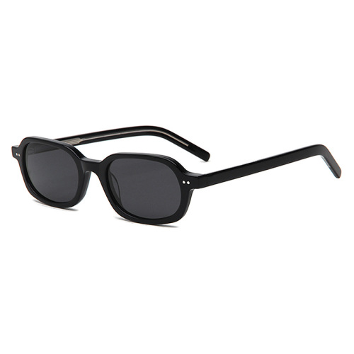 Retro Rectangular Acetate UV400 Sunglasses