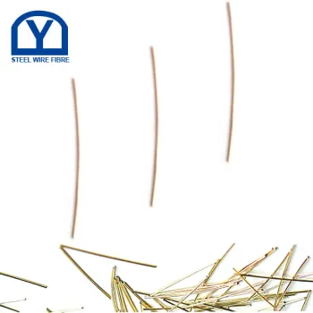 Alibaba Brass Coated Steel Fiber with Crack resisatance